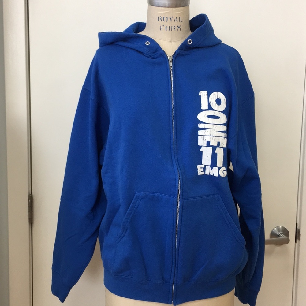 ☀️MENS Zip up hoodie sweatshirt sz L